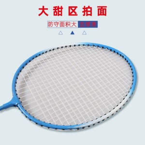 Ensemble de raquettes de badminton en alliage de fer