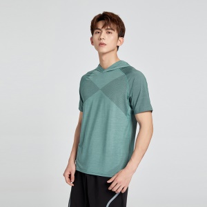 T-shirt de course pour homme slim manches courtes