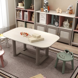 Table d'apprentissage pour enfants en bois massif
