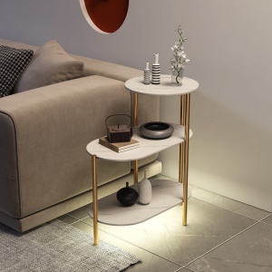 Etagère moderne en marbre de salon