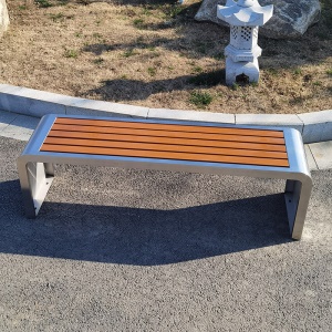 Chaise de jardin type U extérieur en acier inoxydable