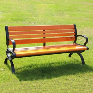 Banc de parc extérieur en bois massif