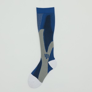 Chaussettes long de compression d'extérieur en maille respirant et évacuant la transpiration