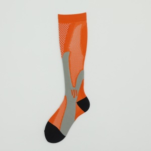 Chaussettes long de compression d'extérieur en maille respirant et évacuant la transpiration