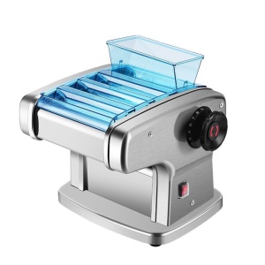 Machine à nouilles domestique automatique avec Petit laminoir en acier inoxydable, Presse à nouilles électrique multifonctionnelle