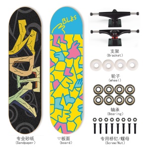 Skateboard  planche à roulettes à quatres roues
