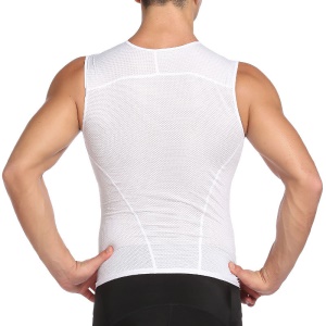 Gilet de cyclisme pour hommes Absorbant la sueur Respirant Fond de VTT Sans manches