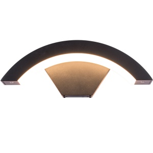 lampe murale à détecteur de corps en forme de lune, étanche
