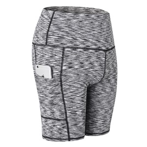 YUERLIAN Culotte short de yoga  moulante à séchage rapide avec poche