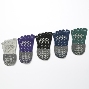 Chaussettes de yoga en coton avec bretelles et bouts en formes d'orteils