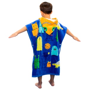 Serviette de bain portable pour enfant en coton