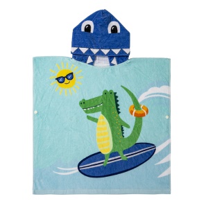 Serviette de bain portable pour enfant en coton