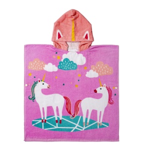 Serviette de bain portable pour enfant en coton