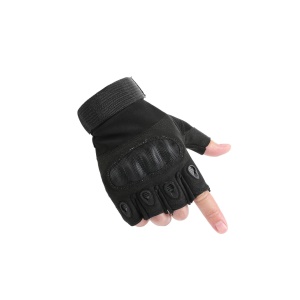 MADIANRUI Gants de protection extérieure en coque rigide demi-doigt