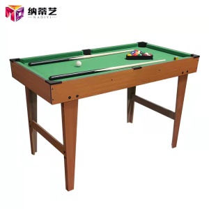 NADIYI Table de billard pour enfants avec pieds hauts en bois