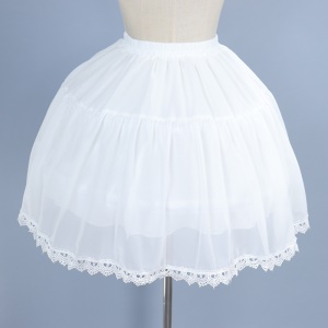 Jupe Pompon réglable en dentelle de mousseline de soie