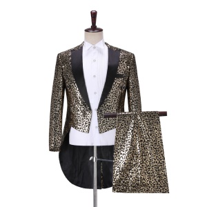 Ensemble de smoking pour hommes à deux rangées à deux boucles costume