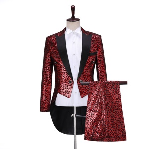 Ensemble de smoking pour hommes à deux rangées à deux boucles costume