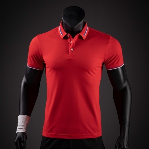 Polo col jacquard double face pour homme
