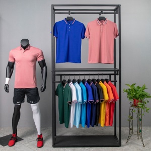 Polo col jacquard double face pour homme