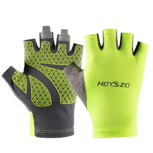 XUANTONG Gants de protection solaire en maille respirante demi-doigt