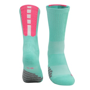 LINGTU  Chaussettes de sport avec mousse filetée à rayures antidérapantes