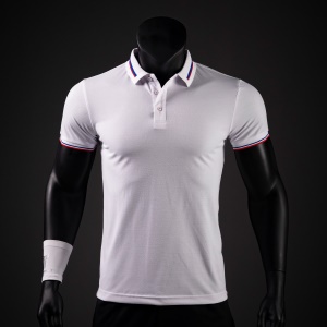 Polo col jacquard double face pour homme