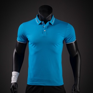 Polo col jacquard double face pour homme