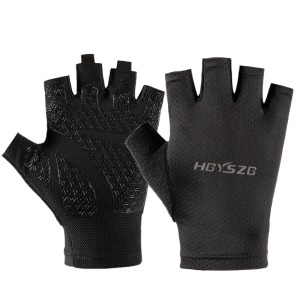 XUANTONG Gants de protection solaire en maille respirante demi-doigt