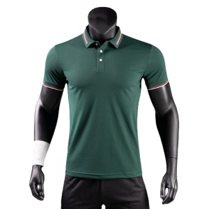 Polo col jacquard double face pour homme