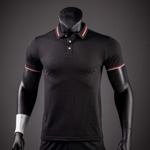 Polo col jacquard double face pour homme