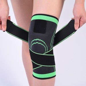 JIELIZHE Genouillère en nylon strap de pression tricoté