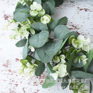 JIUJIULIXIANG fleurs artificielles guirlande de décoration pour fêtes et evenements  en soie PE