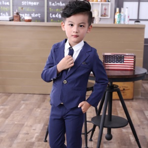 TONGBOXIAOYU Costume enfant 2 pièces en coton avec revers en V profond