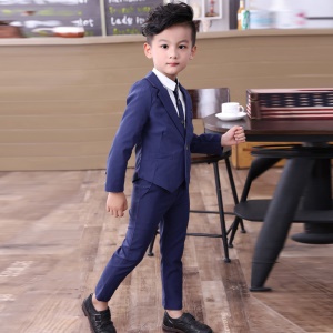 TONGBOXIAOYU Costume enfant 2 pièces en coton avec revers en V profond