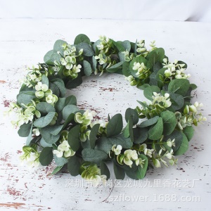 JIUJIULIXIANG fleurs artificielles guirlande de décoration pour fêtes et evenements  en soie PE