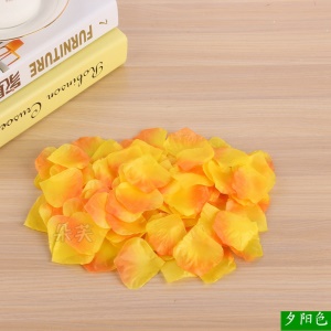 DUOFU Pétales de rose artificielles non tissés/tissu brillant en soie