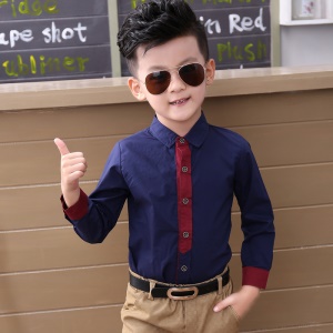 TONGBOXIAOYU Costume enfant 2 pièces en coton avec revers en V profond
