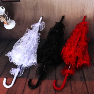 FEIFAN  parapluie décoratif en dentelle mini bois décoration pour fêtes et evenements