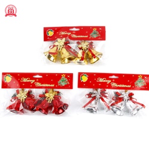 PINJIAN cloche de Noël pendentif en plastique plaqué accessoire