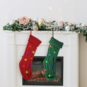 SHENGJIN Jarretière de Noël tricottée décoration  de noel