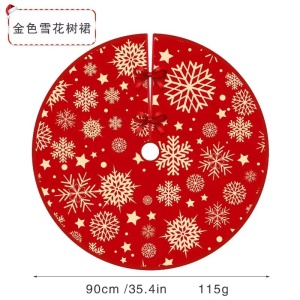 tapis d'arbre de Noël JINMINGGUAN imprimée en laine tirée