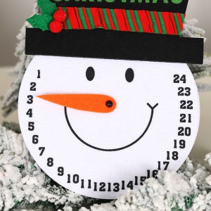 Calendrier de Noël non tissé en tissu  décoration de noel
