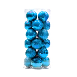 CHANGJIN ensemble de boules de Noël * 24pcs plaqué seau en plastique (sous réserve de la photo sur 1688, individuellement en rupture de stock ne sont pas disponibles)
