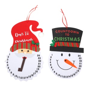 Calendrier de Noël non tissé en tissu  décoration de noel