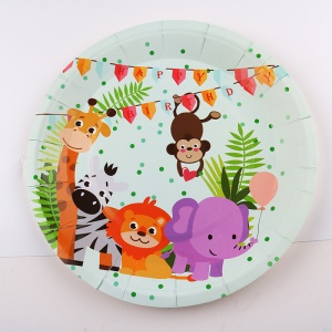 YIPAI Couvert Jetable vaisselle ensemble pour fête d'anniversaire