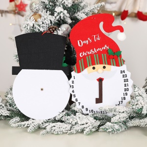 Calendrier de Noël non tissé en tissu  décoration de noel