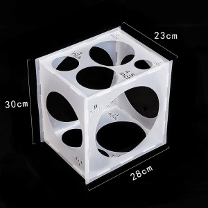 FUXIFU Boîte de mesure pour ballon en plastique blanc