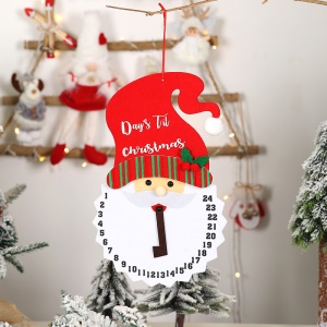 Calendrier de Noël non tissé en tissu  décoration de noel
