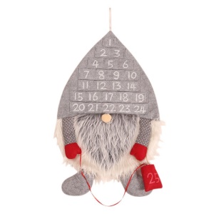 JINMINGGUAN Calendrier de Noël non tissé en laine artificielle  décoration de noel